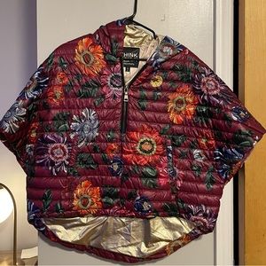 Think Royln The Heroine Quilted Floral Poncho